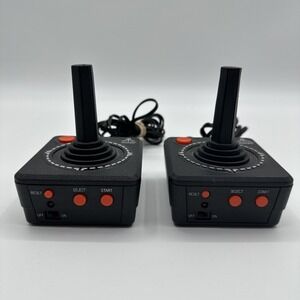 Lot 2 Atari Plug and Play TV Joystick JAKKS PACIFIC 2002 10 Games Tested‎ Works